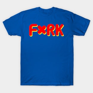 F*RK - Playful Censored Fork Design No 2 T-Shirt